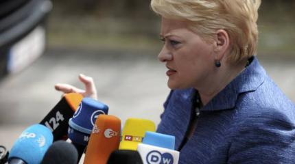 Грибаускайте: Россия сама к себе применила санкции