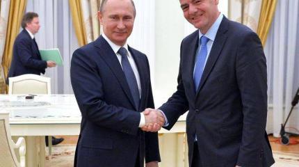 Владимир Путин встретился с президентом ФИФА Владимир Путин встретился с президентом ФИФА