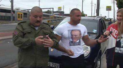 «Русские идут!»: австралийские казаки разогнали украинских националистов