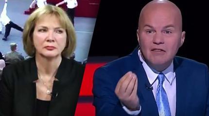 Рыковцева уличила Ковтуна в предательстве: «Славик, пожуй галстук!» Рыковцева уличила Ковтуна в предательстве: «Славик, пожуй галстук!»