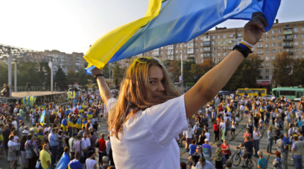 Белорусские протесты разделили Украину напополам Белорусские протесты разделили Украину напополам