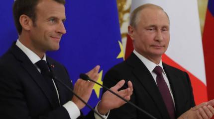 О чем говорили Путин и Макрон на встрече в Санкт-Петербурге