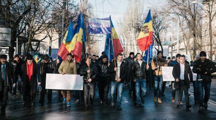 В столице Молдавии начались масштабные акции протеста В столице Молдавии начались масштабные акции протеста