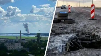 Удар по мосту через Днепр спровоцировал тревожные настроения в Херсоне Удар по мосту через Днепр спровоцировал тревожные настроения в Херсоне