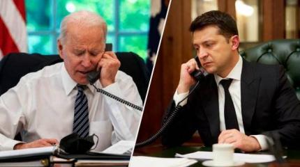 Разговор Байдена с Зеленским и Путин, который непременно нападёт на Украину Разговор Байдена с Зеленским и Путин, который непременно нападёт на Украину