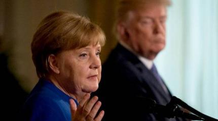 Трамп толкает Меркель в объятия Путина Трамп толкает Меркель в объятия Путина
