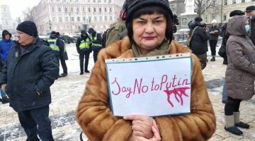 Митинг солидарности с казахскими бунтовщиками: «Скажи Путину нет!»