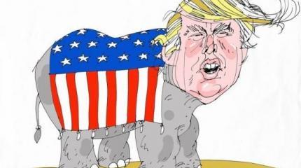 Американский слон замер в закавказской посудной лавке