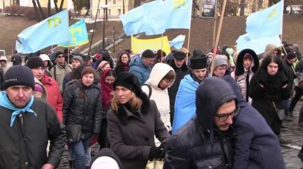 Марш меджлисовцев на Крым: «Будет очередная «небесная сотня» Марш меджлисовцев на Крым: «Будет очередная «небесная сотня»