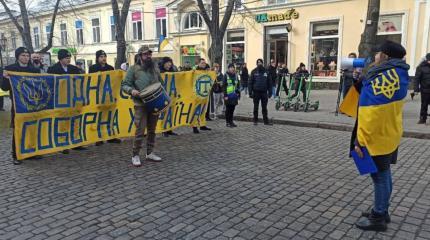 Одессу прогнали через сине-жёлтый марш