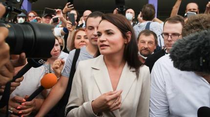 Тихановская отреагировала на протестное движение своих сторонников