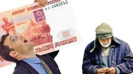 Россия разделилась надвое: на бесправных бедняков и безбедных властелинов Россия разделилась надвое: на бесправных бедняков и безбедных властелинов