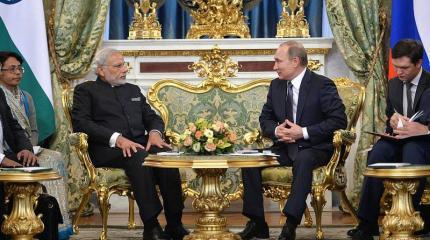 В Кремле прошли переговоры Владимира Путина и премьера Индии Нарендра Моди В Кремле прошли переговоры Владимира Путина и премьера Индии Нарендра Моди
