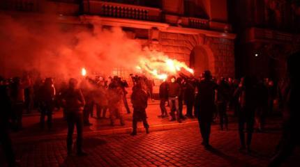 Факельный митинг «Азова» под стенами СБУ