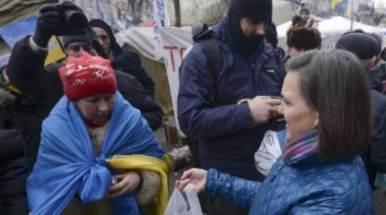 Продуктовый Майдан: во Львове дерутся за масло и муку Продуктовый Майдан: во Львове дерутся за масло и муку