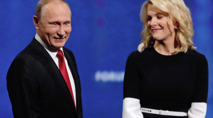 Журналистку NBC Мегин Келли «заклевали» в США за интервью с Путиным Журналистку NBC Мегин Келли «заклевали» в США за интервью с Путиным
