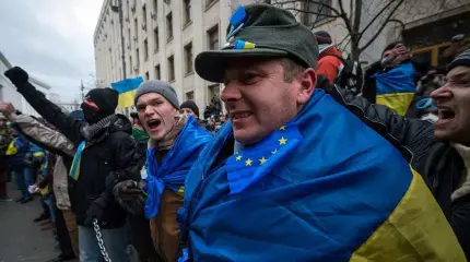 Киев: участники митинга обратились в полицию с жалобой, что им не заплатили