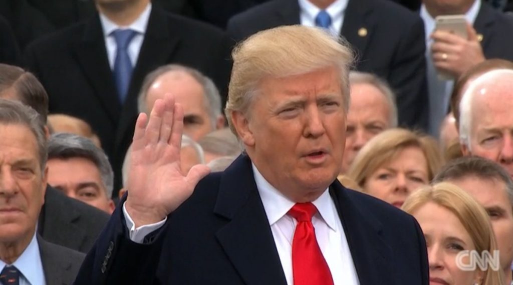 Первые слова 45-го президента США