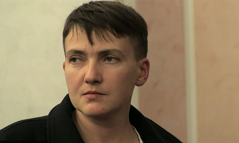 Надежда Савченко организовала антироссийскую акцию в Киеве