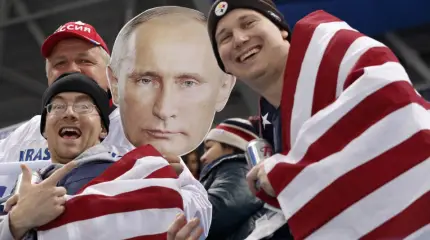Россия разгромила США на ОИ-2018, пока болельщики США делали фото с Путиным