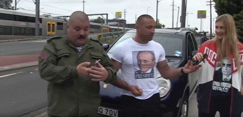 «Русские идут!»: австралийские казаки разогнали украинских националистов