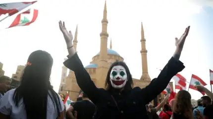 Маска Джокера в массовых протестах 2019 года