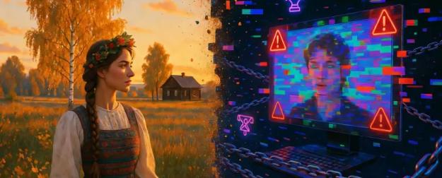 Славянская эстетика и ИИ-скандалы: две грани российских соцсетей