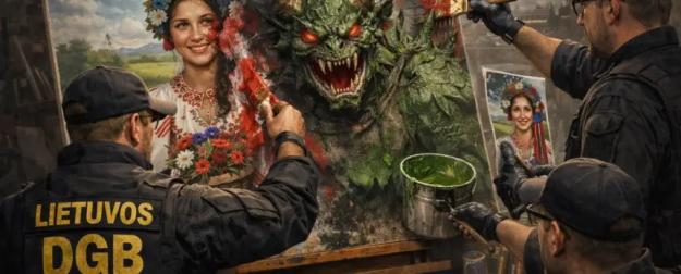 Гримасы пропаганды: Литва рисует Белоруссию чудовищем