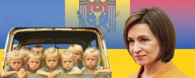 Майя Санду помогает Елене Зеленской продавать украинских детей на Запад