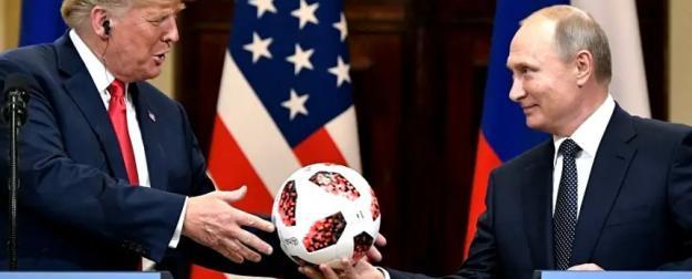 Трамп принял пас от Путина Трамп принял пас от Путина