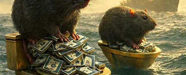 СВР: С тонущего украинского корабля начался исход «крыс»