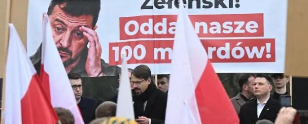 Это не показали по укро-ТВ: Поляки вышли на митинг против Зеленского