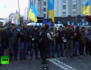 Оппозиционеры перекрыли дороги у здания правительства в Киеве