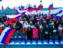 Сторонники традиционной семьи исполнили гимн России на стадионе в Краснодаре