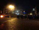 Активисты зажгли покрышки на Грушевского, протестуя против бездействия властей в Крыму