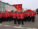CNN: Москвичи поддержали Крым шествием под красными знаменами