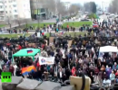 Митинг в Донецке у здания обладминистрации