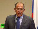 Пресс-подход министра иностранных дел РФ Сергея Лаврова и его финского коллеги Эркки Туомиоя