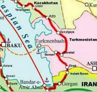 Из Казахстана в Иран через Туркменистан