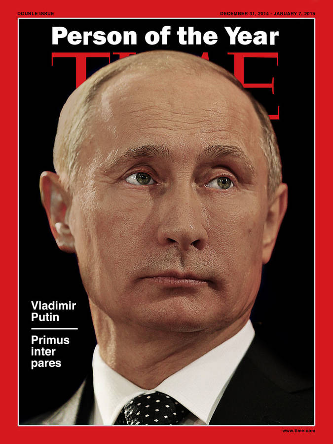 В сеть утекла обложка декабрьского выпуска Time с Владимиром Путиным