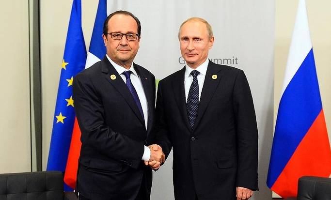 Путин проведет срочную встречу с Франсуа Олландом