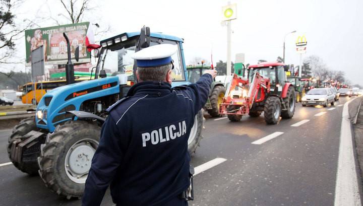 Работники сельского хозяйства Польши снова протестуют