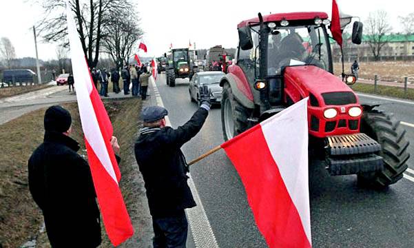 В Польше фермеры заблокировали железную дорогу Москва — Варшава