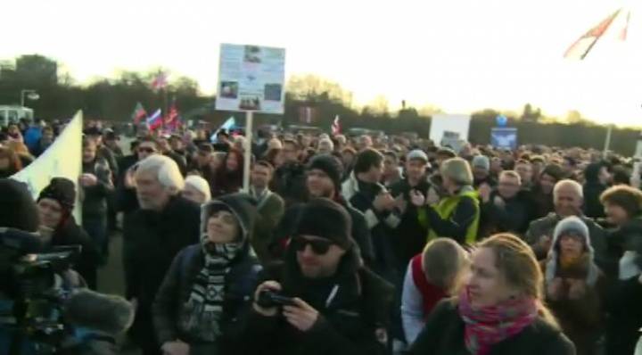 В Берлине митингуют против вмешательства Запада в украинский конфликт