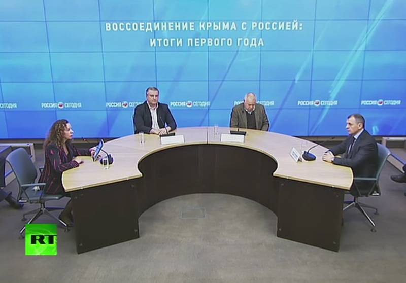 Пресс-конференция «Воссоединение Крыма с Россией: итоги первого года». Часть 2