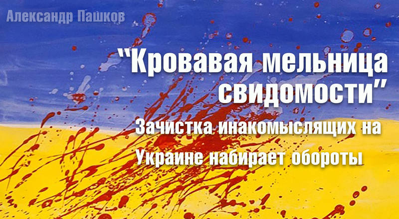 «Кровавая мельница свидомости». Зачистка инакомыслящих на Украине набирает обороты