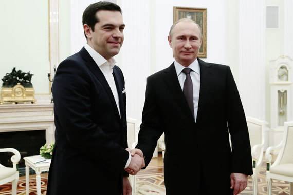 Пресс-конференция Владимира Путина и премьер-министра Греции Алексиса Ципраса