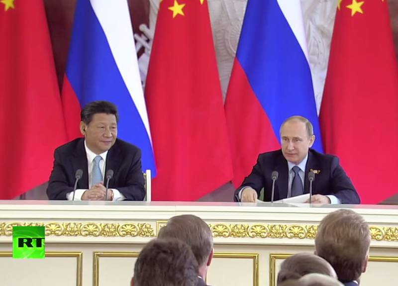 Пресс-подход Владимира Путина и Си Цзиньпина по итогам встречи