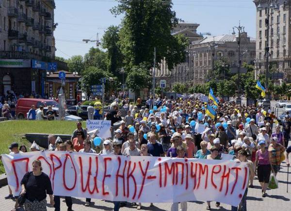 Очередной антиправительственный митинг в Киеве