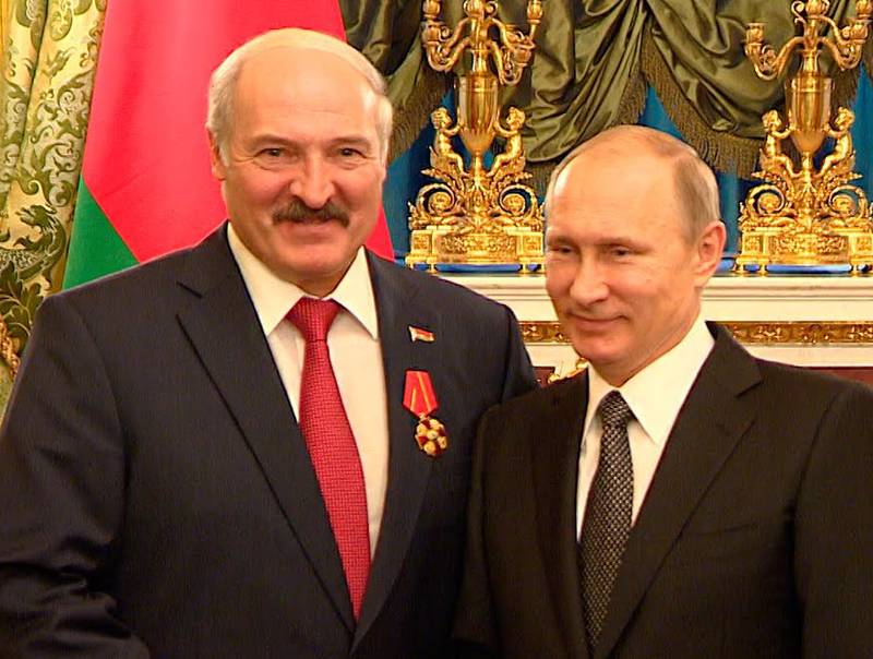 Встреча Владимира Путина с президентом Белоруссии Александром Лукашенко